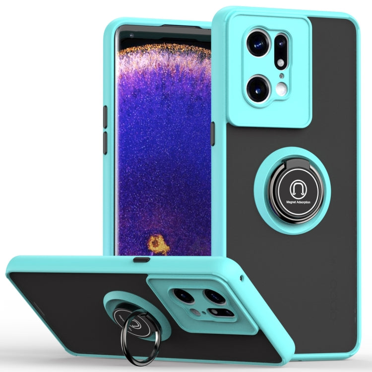 Q Shadow 1 Series TPU + PC Ring Holder Phone Case, For OPPO Realme C21Y, For Xiaomi Redmi 10C, For Samsung Galaxy A23, For OPPO Find X5 Pro