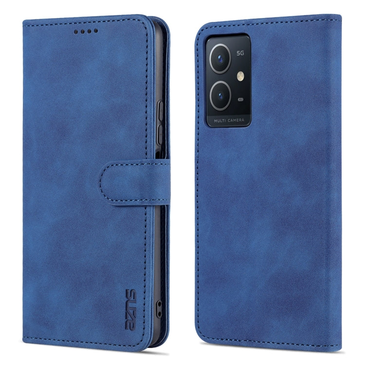 AZNS Skin Feel Calf Texture Horizontal Flip Leather Phone Case, For vivo Y33s/Y75 5G