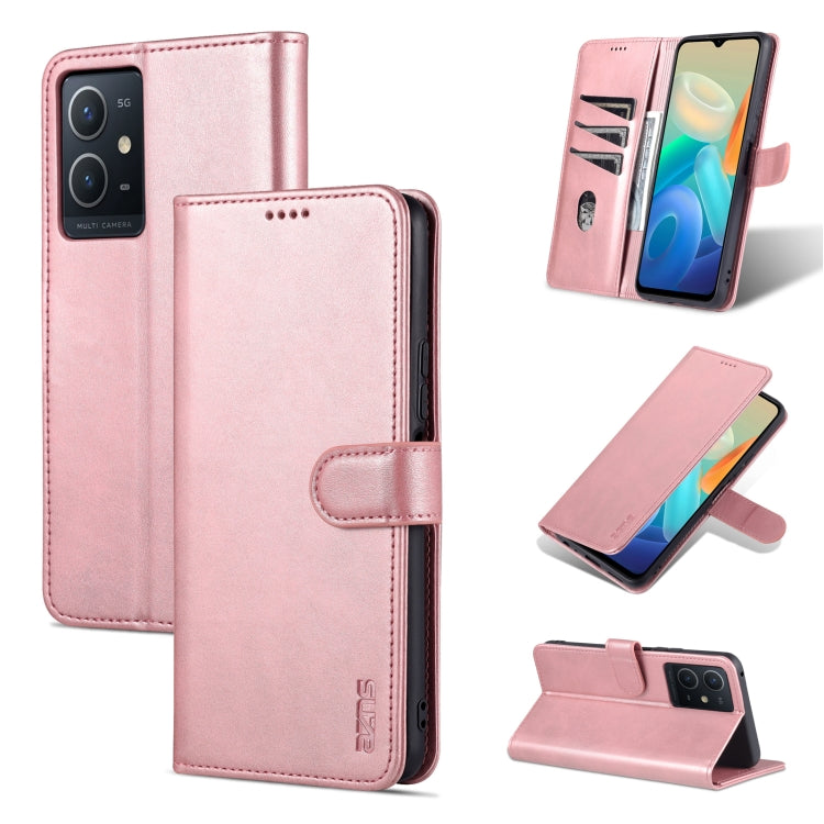 AZNS Skin Feel Calf Texture Horizontal Flip Leather Phone Case, For vivo Y33s/Y75 5G