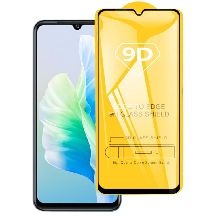 9D Full Glue Screen Tempered Glass Film, For vivo V23e 4G / 5G(1 PC)