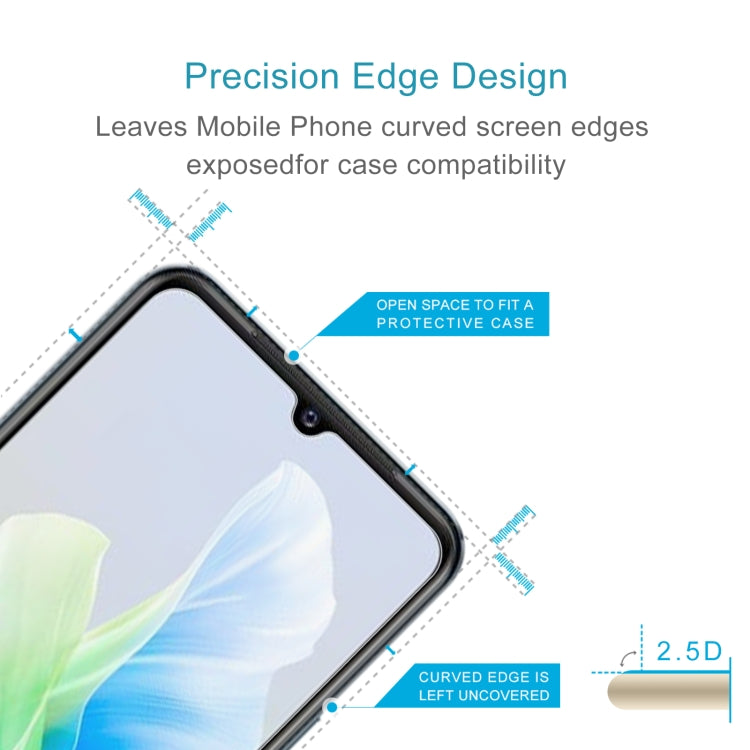 0.26mm 9H 2.5D Tempered Glass Film, For vivo V23e 4G / 5G(1 PC)