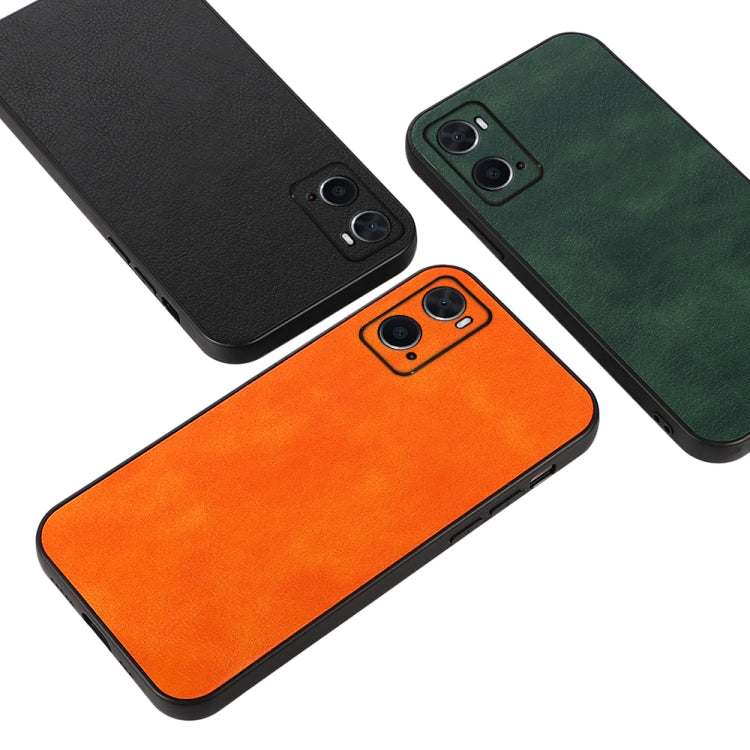Two-color Litchi Texture PU Phone Case, For OPPO A76