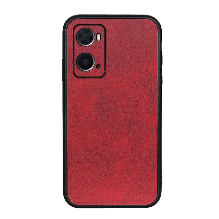 Two-color Calf Texture PU Phone Case, For OPPO A76