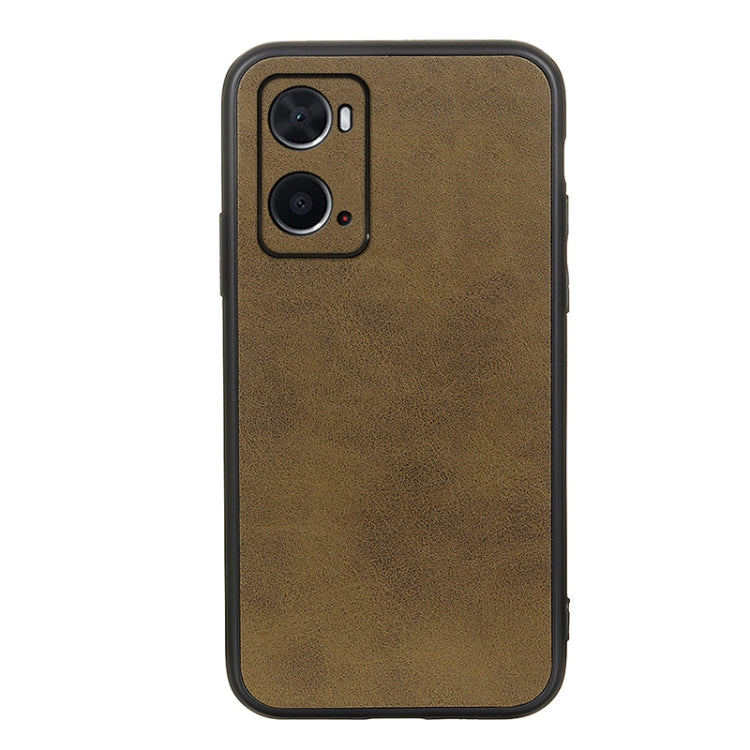 Two-color Calf Texture PU Phone Case, For OPPO A76