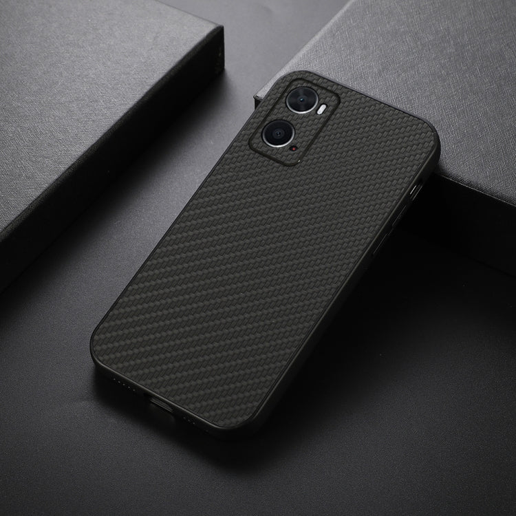 Carbon Fiber Texture Shockproof Case, For OPPO A76