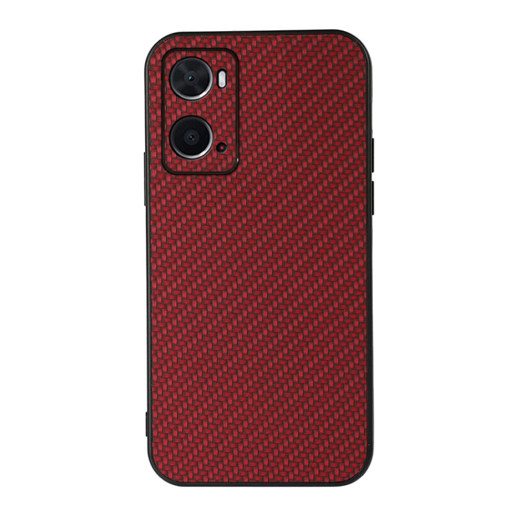 Carbon Fiber Texture Shockproof Case, For OPPO A76