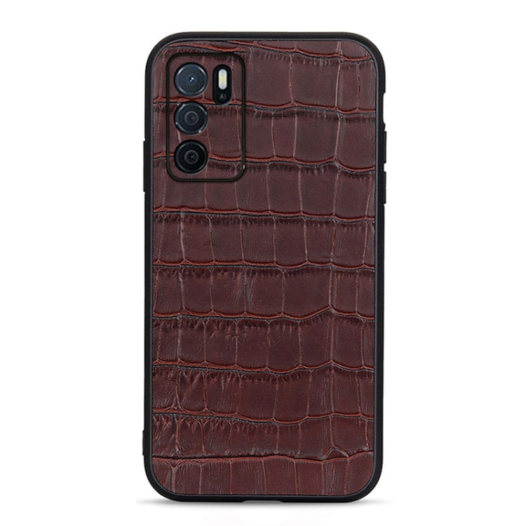 Crocodile Texture Genuine Leather Phone Case, For OPPO A16, For OPPO A76, For vivo X80 Pro, For Samsung Galaxy M33 5G