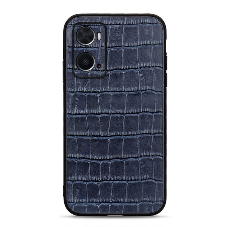 Crocodile Texture Genuine Leather Phone Case, For OPPO A76