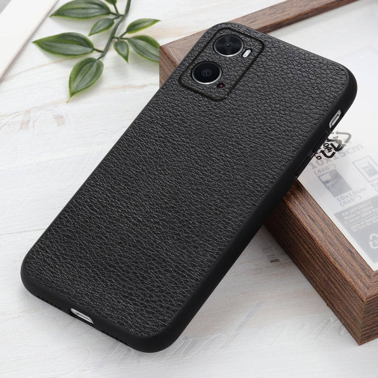Litchi Texture Genuine Leather Phone Case, For OPPO A76