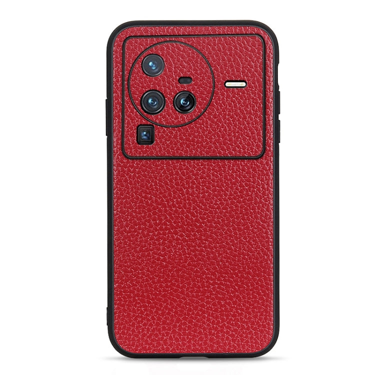 Litchi Texture Genuine Leather Phone Case, For OPPO A16, For OPPO A76, For vivo X80 Pro, For Samsung Galaxy M33 5G