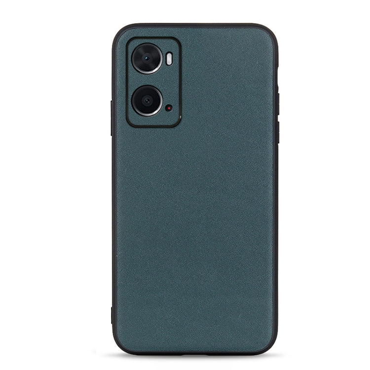 Lambskin Texture Genuine Leather Phone Case, For OPPO A76