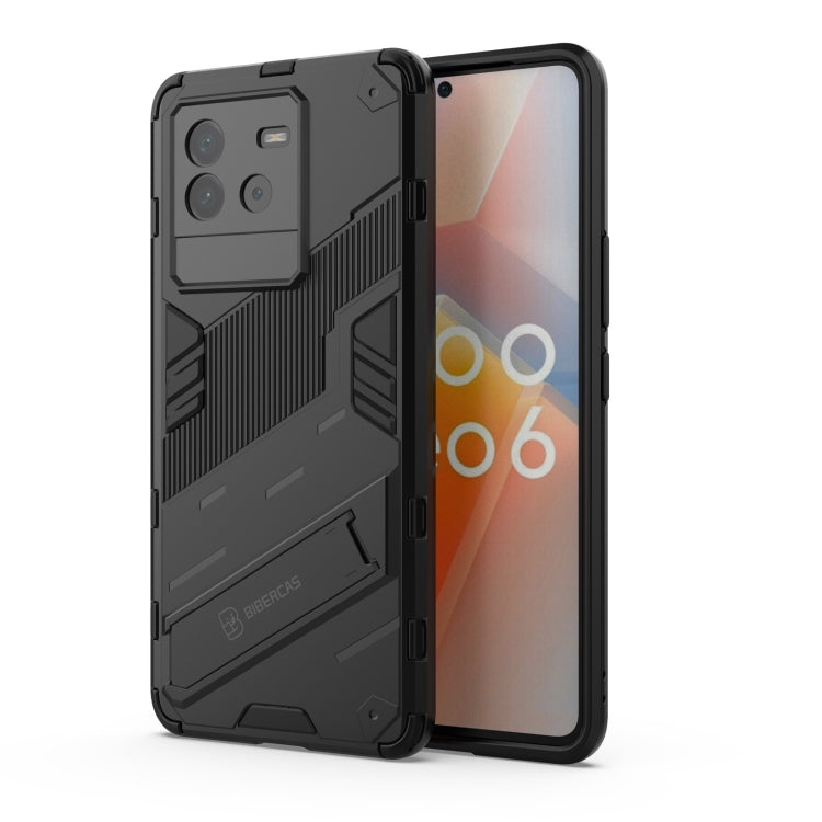 Punk Armor PC + TPU Phone Case with Holder, For vivo iQOO Neo6 5G