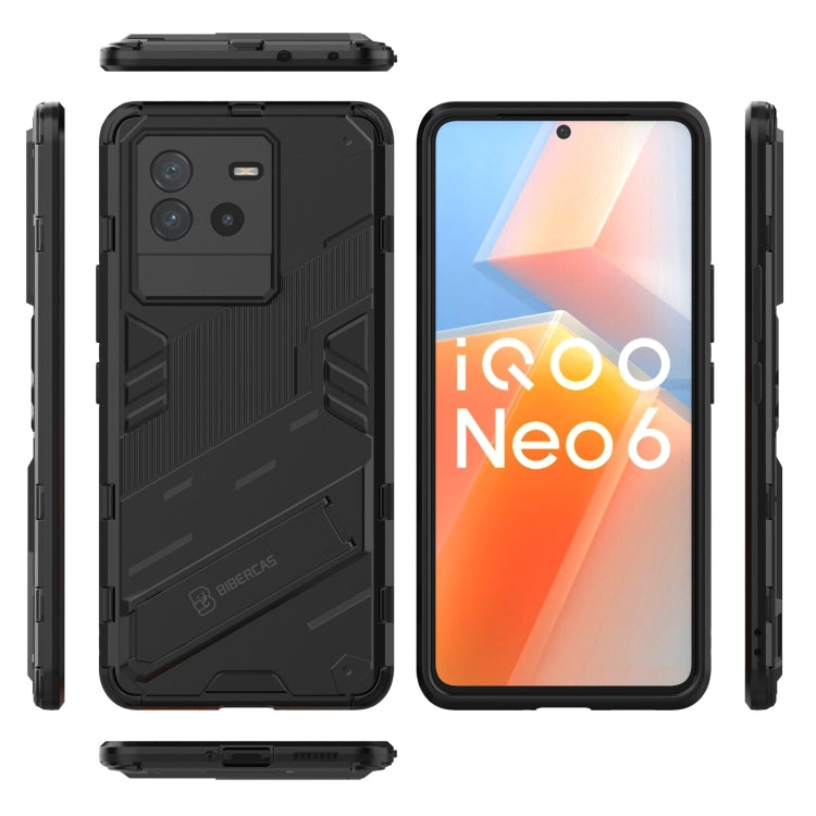 Punk Armor PC + TPU Phone Case with Holder, For vivo iQOO Neo6 5G