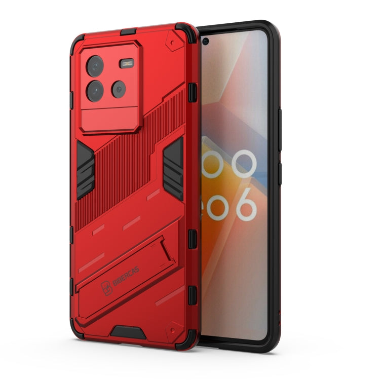 Punk Armor PC + TPU Phone Case with Holder, For vivo iQOO Neo6 5G