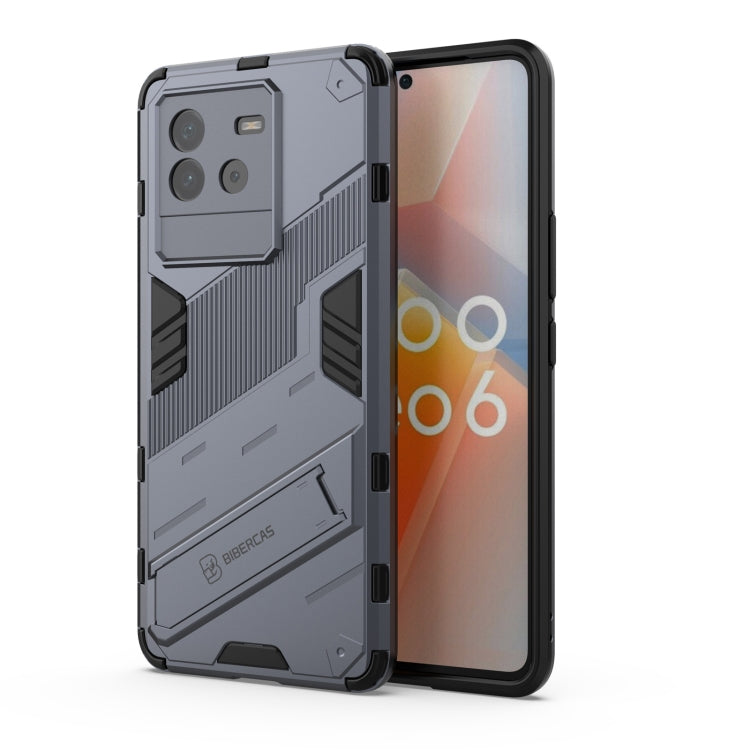 Punk Armor PC + TPU Phone Case with Holder, For vivo iQOO Neo6 5G