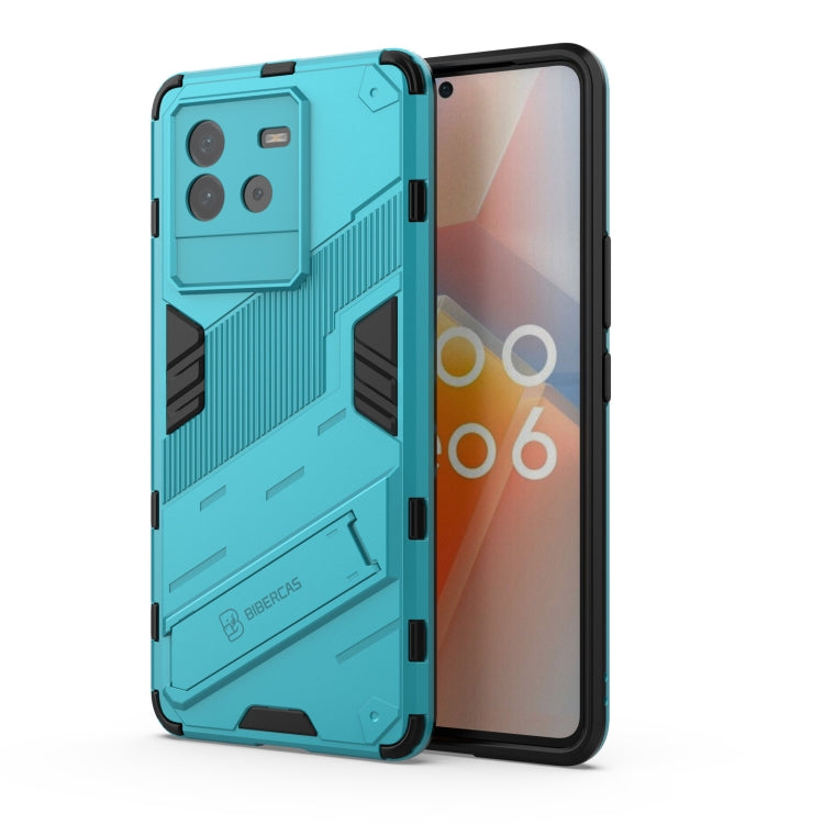 Punk Armor PC + TPU Phone Case with Holder, For vivo iQOO Neo6 5G