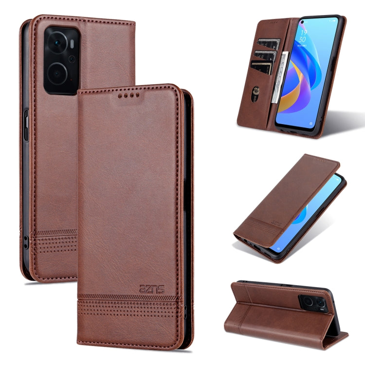 AZNS Magnetic Calf Texture Flip Leather Phone Case