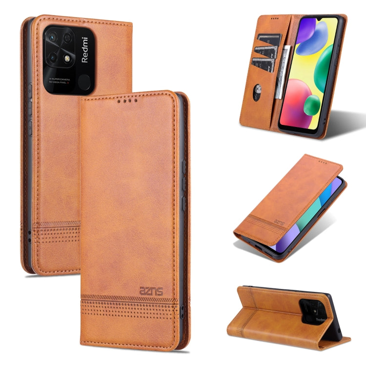 AZNS Magnetic Calf Texture Flip Leather Phone Case