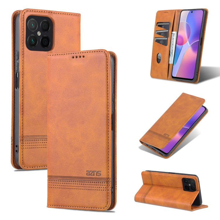 AZNS Magnetic Calf Texture Flip Leather Phone Case