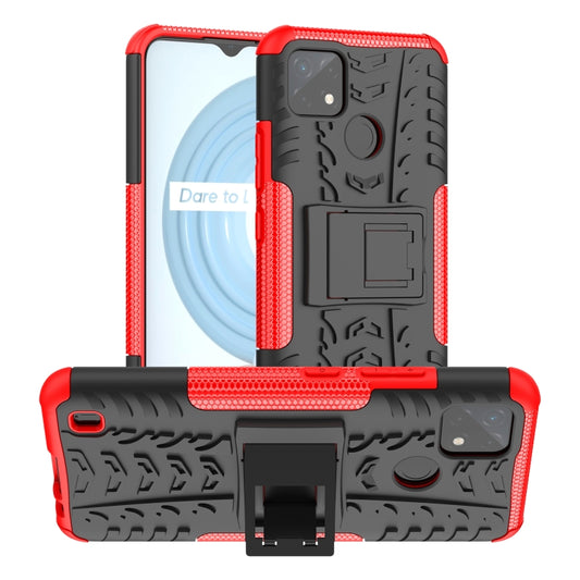 Tire Texture TPU + PC Phone Case with Holder, For OPPO Realme C21Y, For Motorola Moto G22/E32, For OPPO Realme C35, For vivo Y75 / Y55 / T1 5G