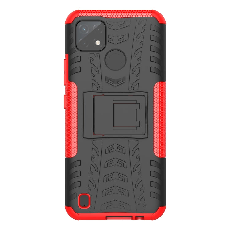 Tire Texture TPU + PC Phone Case with Holder, For OPPO Realme C21Y, For Motorola Moto G22/E32, For OPPO Realme C35, For vivo Y75 / Y55 / T1 5G