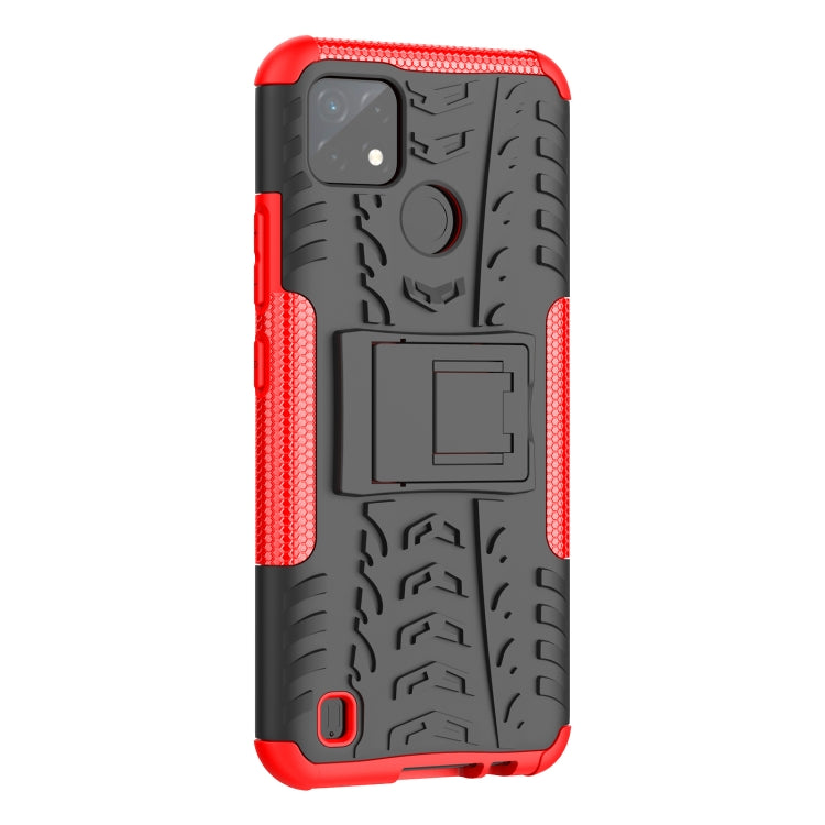 Tire Texture TPU + PC Phone Case with Holder, For OPPO Realme C21Y, For Motorola Moto G22/E32, For OPPO Realme C35, For vivo Y75 / Y55 / T1 5G