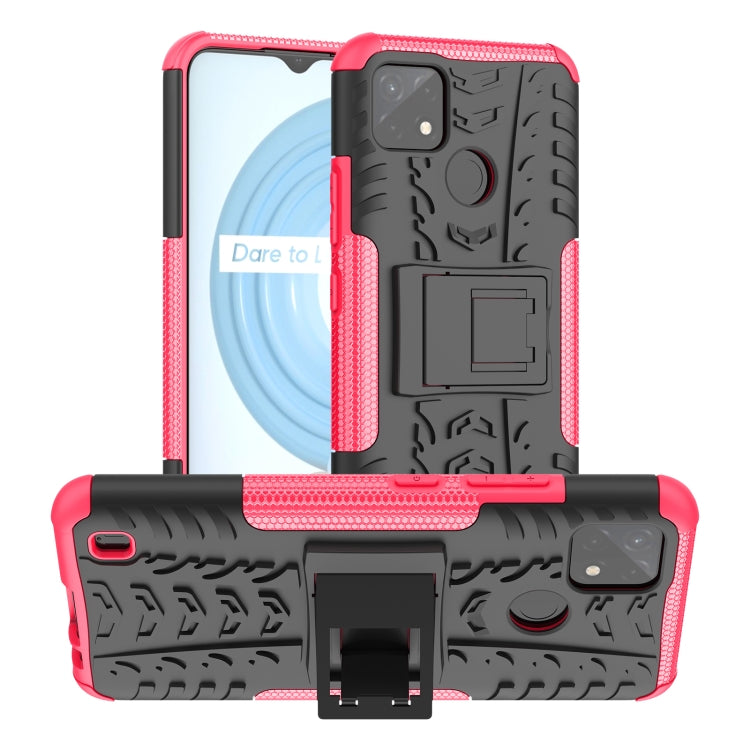 Tire Texture TPU + PC Phone Case with Holder, For OPPO Realme C21Y, For Motorola Moto G22/E32, For OPPO Realme C35