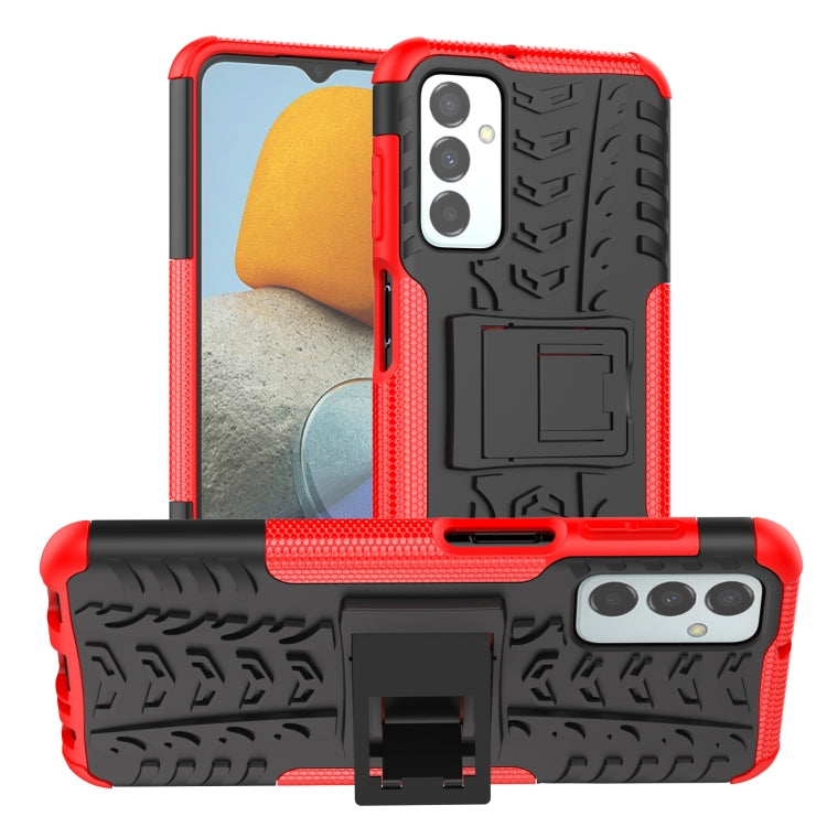 Tire Texture TPU + PC Phone Case with Holder, For vivo Y75 / Y55 / T1 5G, For Samsung Galaxy M23 / F23 5G