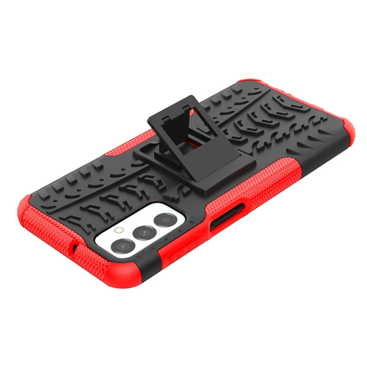 Tire Texture TPU + PC Phone Case with Holder, For Samsung Galaxy M23 / F23 5G, For Nokia G21 4G