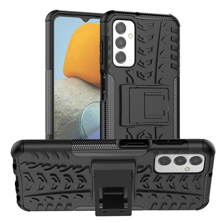 Tire Texture TPU + PC Phone Case with Holder, For vivo Y75 / Y55 / T1 5G, For Samsung Galaxy M23 / F23 5G
