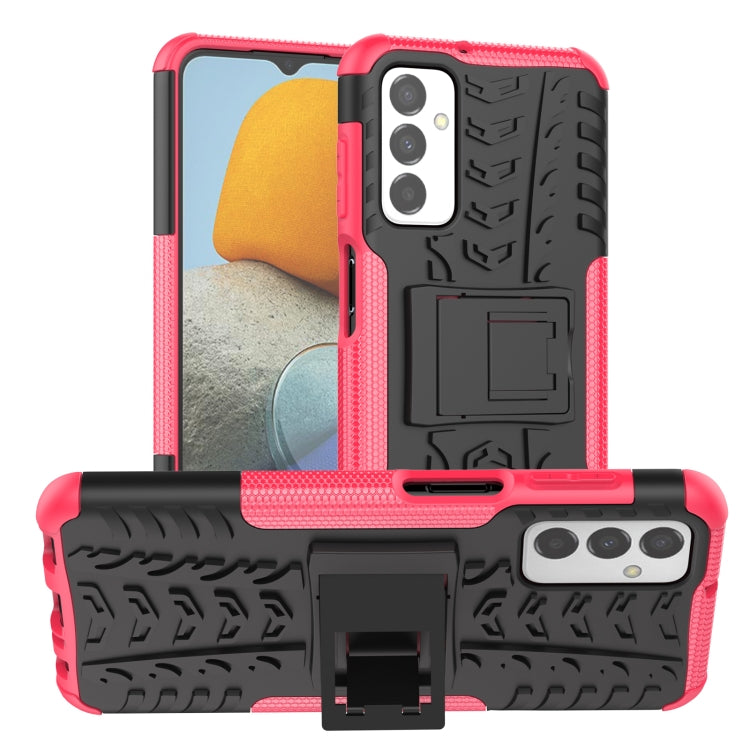 Tire Texture TPU + PC Phone Case with Holder, For vivo Y75 / Y55 / T1 5G, For Samsung Galaxy M23 / F23 5G