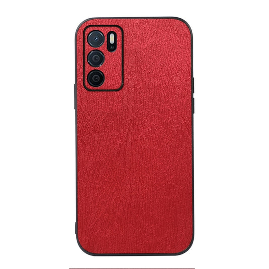 Wood Texture PU Phone Case, For OPPO A16