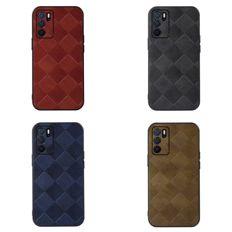 Weave Plaid PU Phone Case, For OPPO A16, For OPPO A76, For Vivo X80 Pro, For Vivo X80