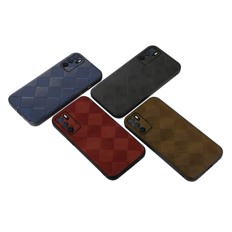 Weave Plaid PU Phone Case, For OPPO A16, For OPPO A76, For Vivo X80 Pro, For Vivo X80