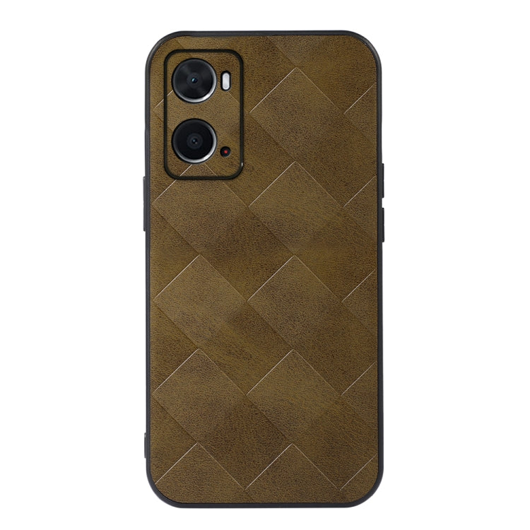 Weave Plaid PU Phone Case, For OPPO A16, For OPPO A76, For Vivo X80 Pro, For Vivo X80