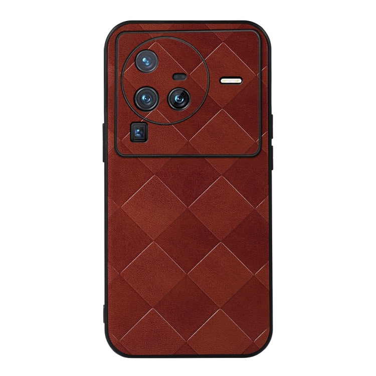 Weave Plaid PU Phone Case, For OPPO A16, For OPPO A76, For Vivo X80 Pro, For Vivo X80