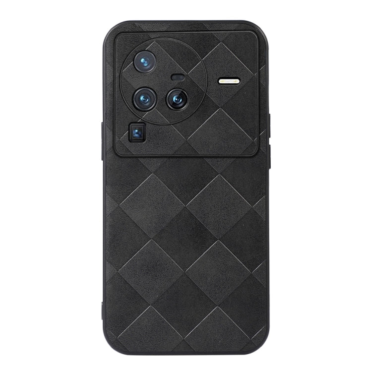 Weave Plaid PU Phone Case, For OPPO A16, For OPPO A76, For Vivo X80 Pro, For Vivo X80