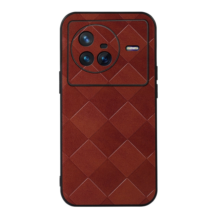 Weave Plaid PU Phone Case, For OPPO A16, For OPPO A76, For Vivo X80 Pro, For Vivo X80