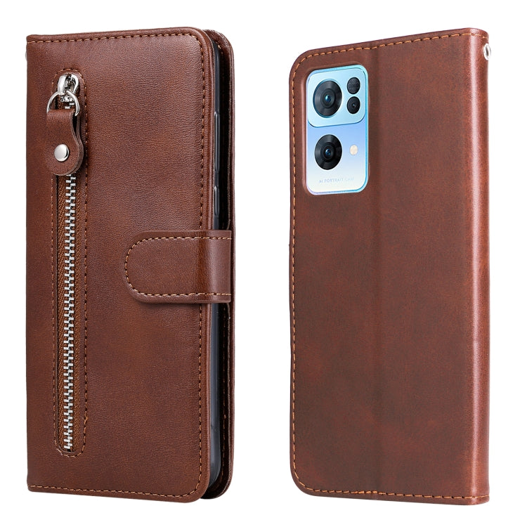 Fashion Calf Texture Zipper Horizontal Flip Leather Case, For OPPO Realme C31, For OPPO Reno7 Pro 5G China &amp; Global