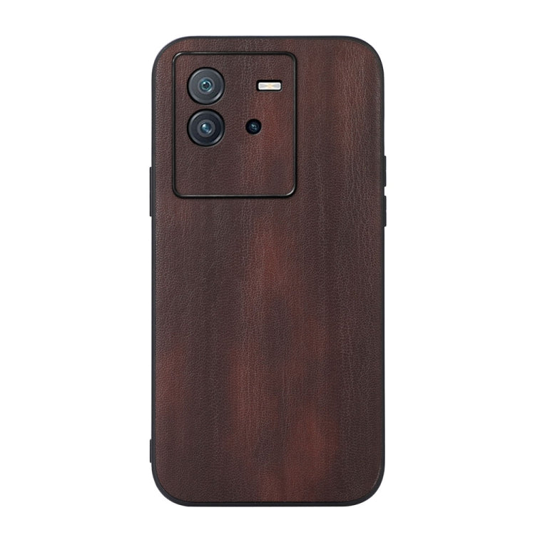 Yellow Cow Texture PU Phone Case, For Xiaomi 12 Lite, For Samsung Galaxy A13 4G, For vivo iQOO Neo6