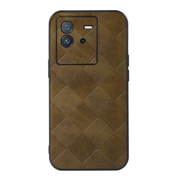 Weave Plaid PU Phone Case, For vivo iQOO Neo6, For Xiaomi 12 Lite, For Samsung Galaxy A13 4G, For Samsung Galaxy M23 / F23 5G