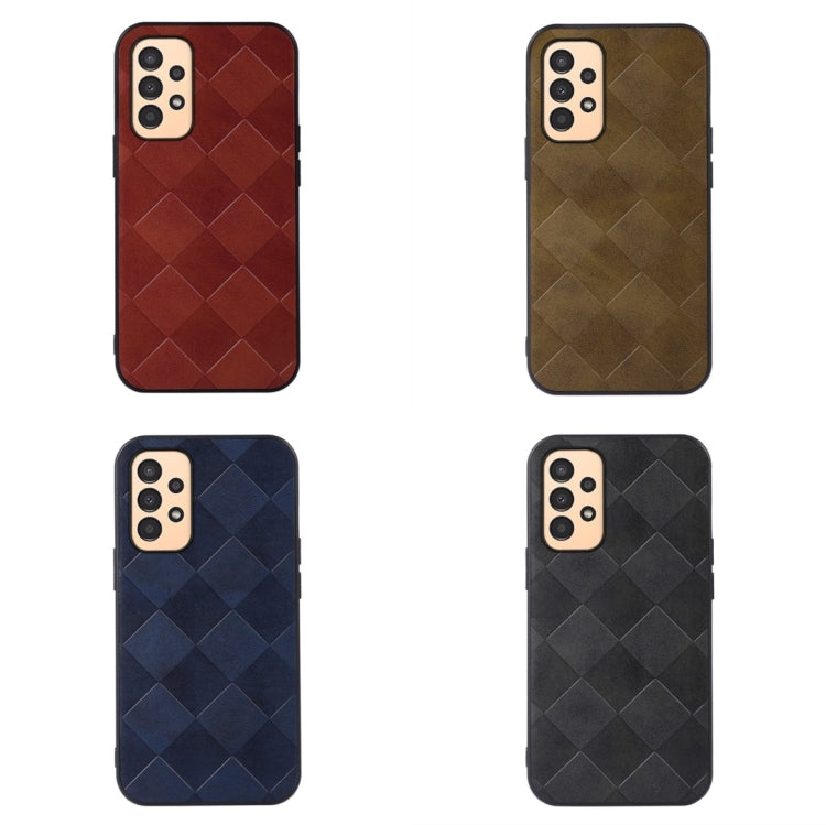Weave Plaid PU Phone Case, For Samsung Galaxy A13 4G
