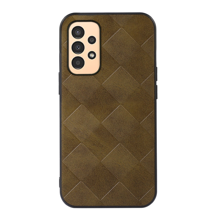 Weave Plaid PU Phone Case