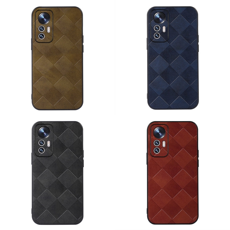 Weave Plaid PU Phone Case