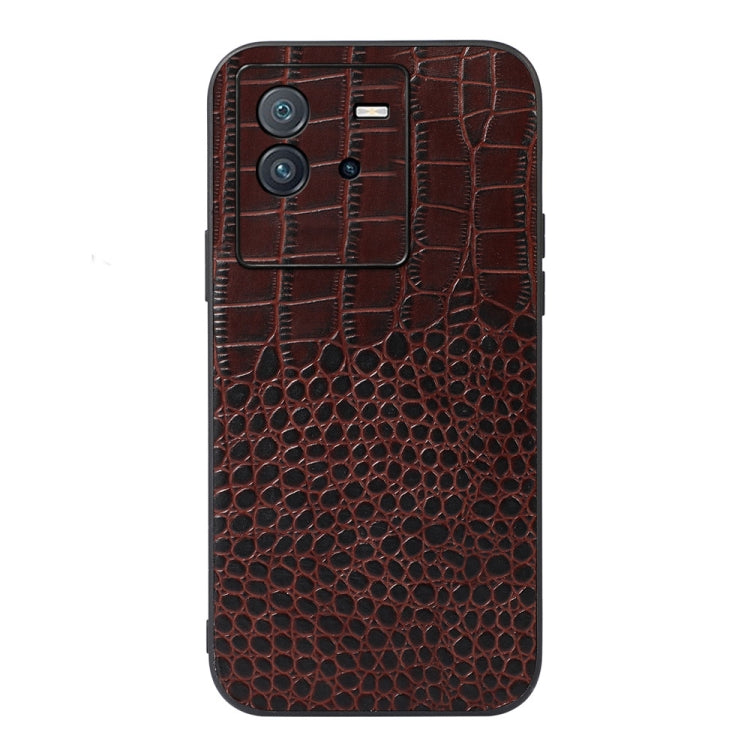 Crocodile Top Layer Cowhide Leather Phone Case, For vivo iQOO Neo6, For Samsung Galaxy A13 4G, For Samsung Galaxy M23 / F23 5G, For Xiaomi 12 Lite