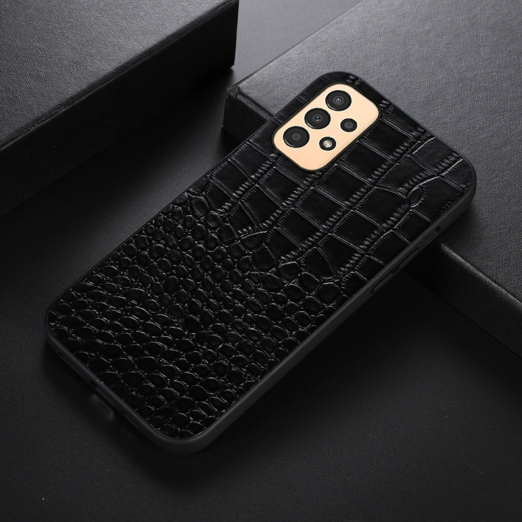 Crocodile Top Layer Cowhide Leather Phone Case