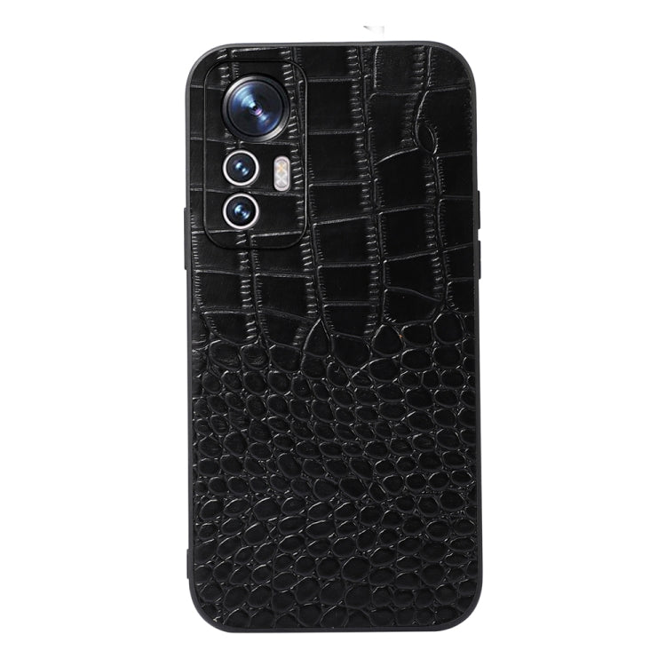 Crocodile Top Layer Cowhide Leather Phone Case