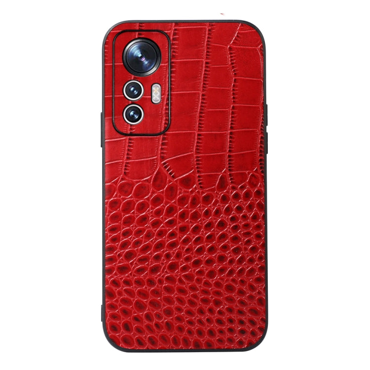 Crocodile Top Layer Cowhide Leather Phone Case