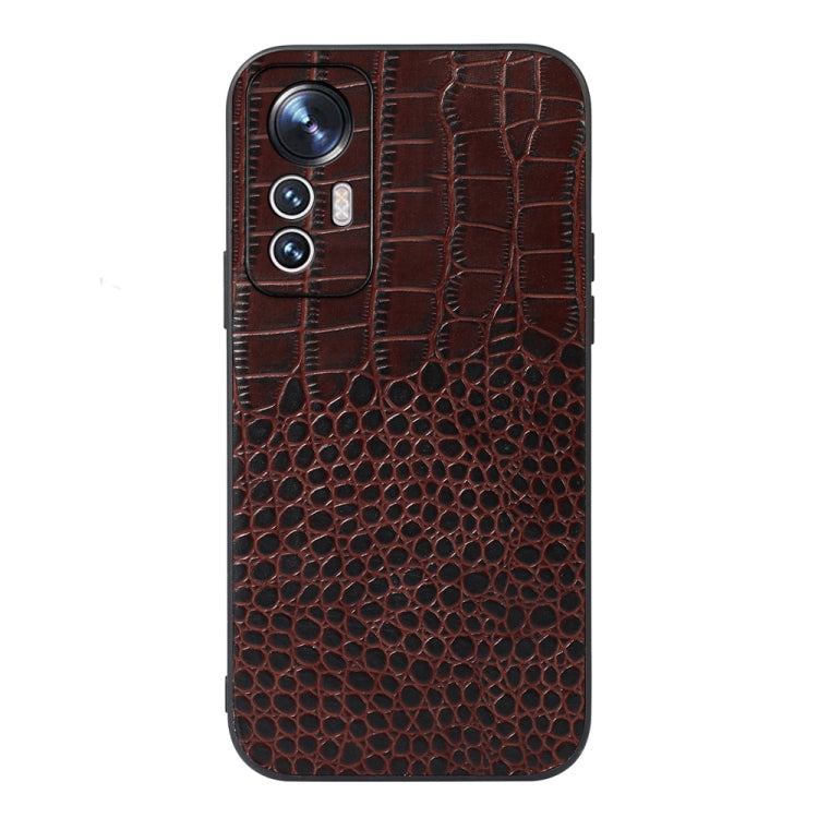 Crocodile Top Layer Cowhide Leather Phone Case