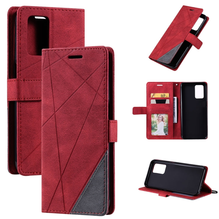 Skin Feel Splicing Leather Phone Case